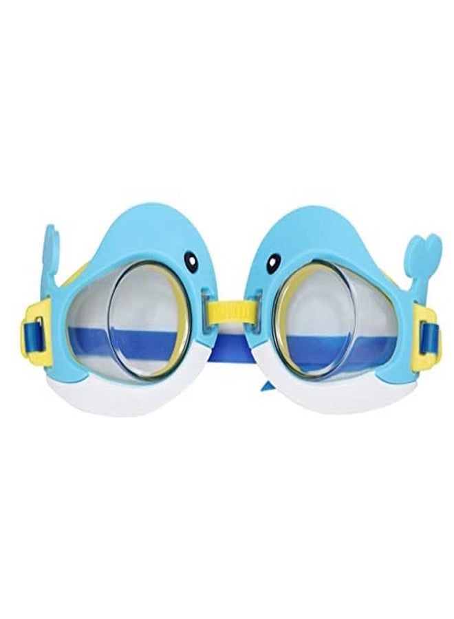 KAVIN Adjustable Size Cute Design Swimming Goggles Pool Party Swimming Eye Wear For Kids Boys And Girls Random Colours Pack Of 1 (M7) - Image 3